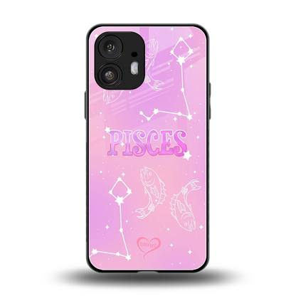 Pisces Aura back phone cover | glass case for nothing phone 2