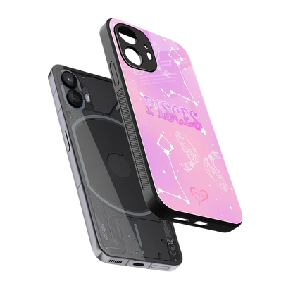 Pisces Aura sleek nothing phone 2 cover with tempered glass back and TPU edges