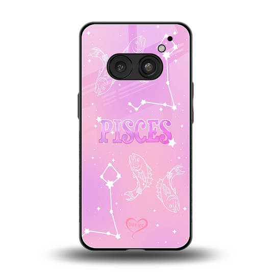 Pisces Aura back phone cover | glass case for nothing phone 2a plus