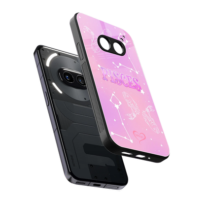 Pisces Aura sleek nothing phone 2a plus cover with tempered glass back and TPU edges