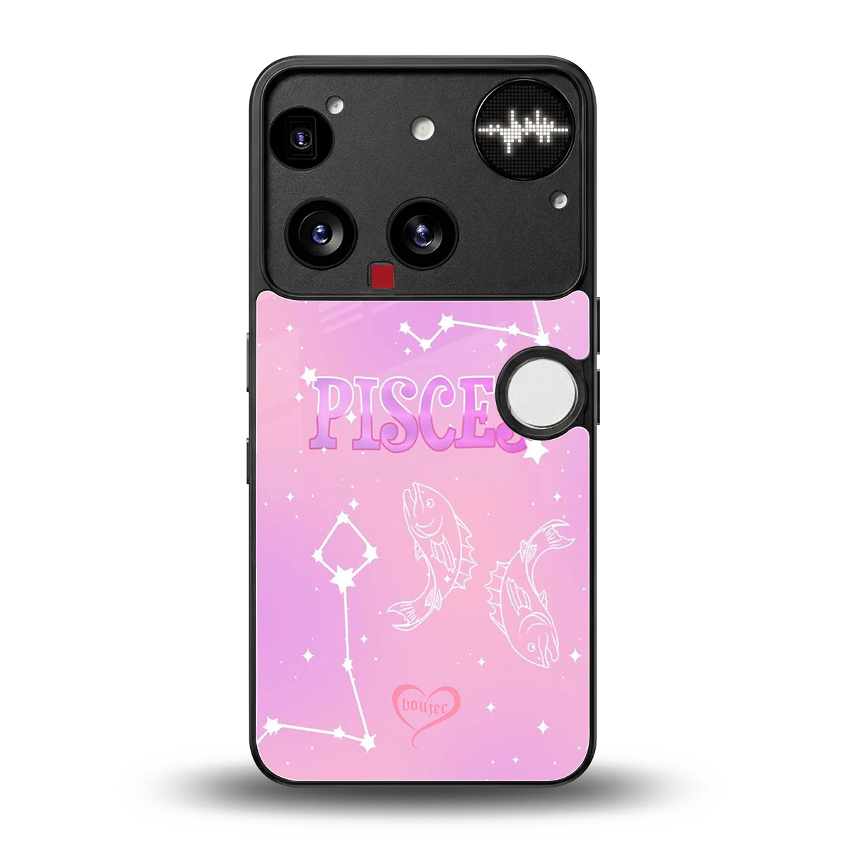 Pisces Aura back phone cover | glass case for nothing phone 3