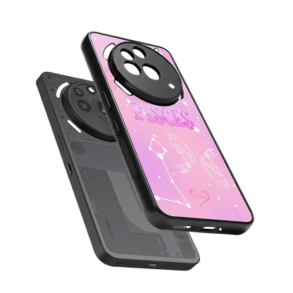 Pisces Aura sleek nothing phone 3a pro cover with tempered glass back and TPU edges