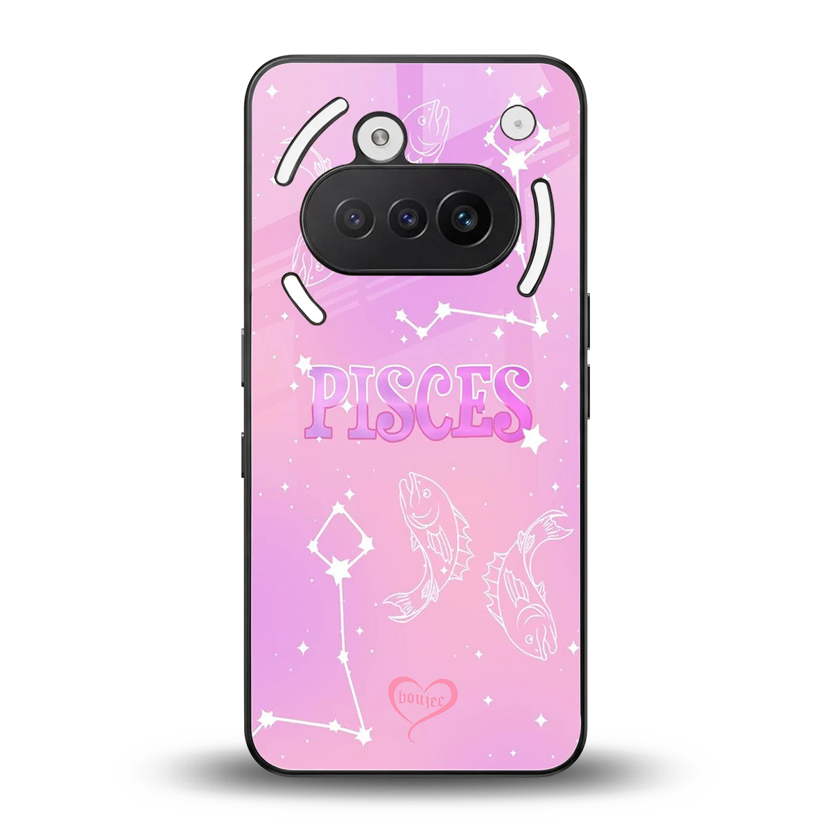 Pisces Aura back phone cover | glass case for nothing phone 3a