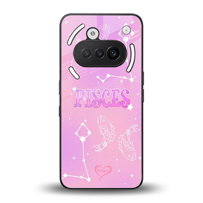 Pisces Aura back phone cover | glass case for nothing phone 3a