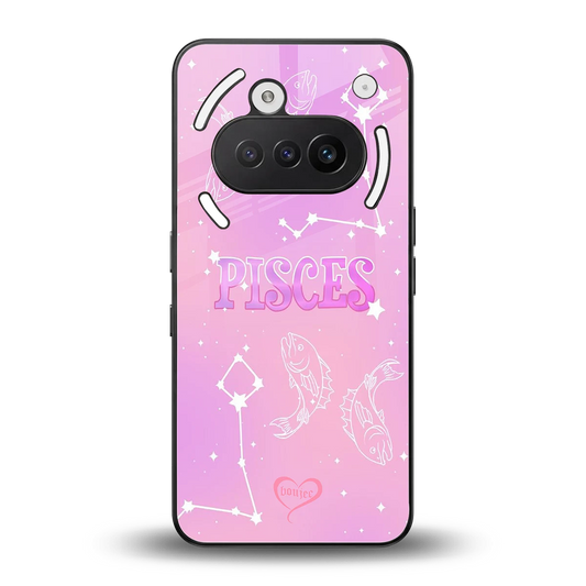 Pisces Aura back phone cover | glass case for nothing phone 3a