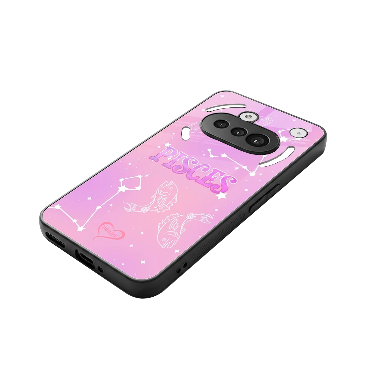 Pisces Aura stylish phone case for nothing phone 3a | glossy glass and slim fit