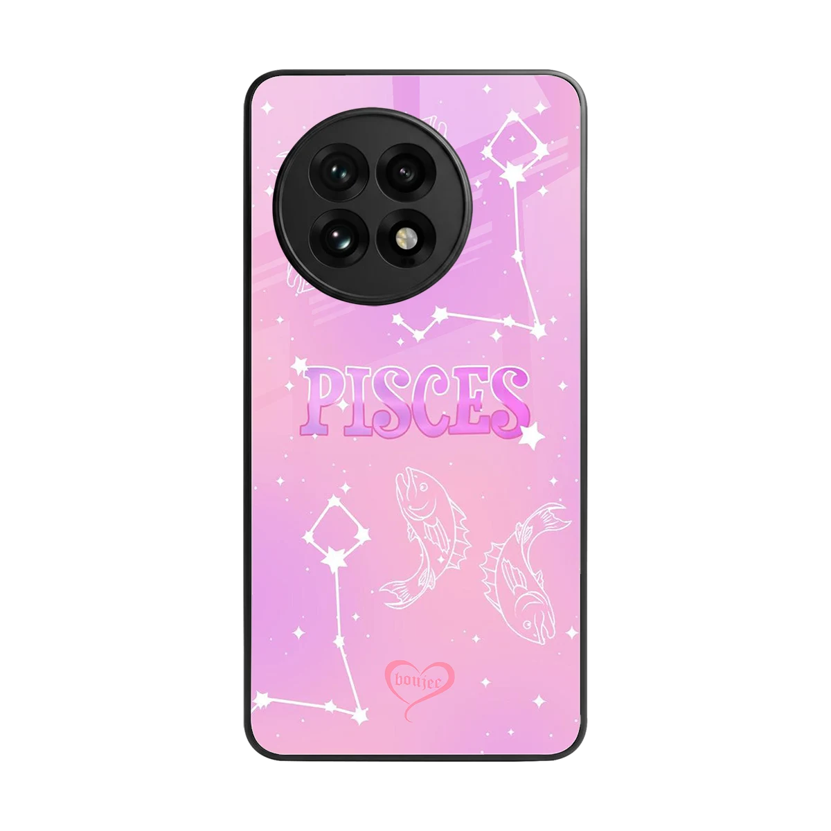 Pisces Aura back phone cover | glass case for oneplus 13r