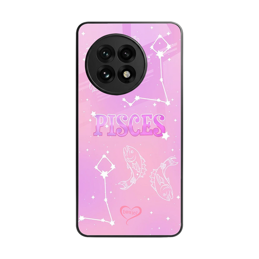 Pisces Aura back phone cover | glass case for oneplus 13r