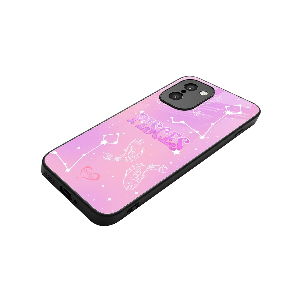 Pisces Aura stylish phone case for oneplus 15r | glossy glass and slim fit
