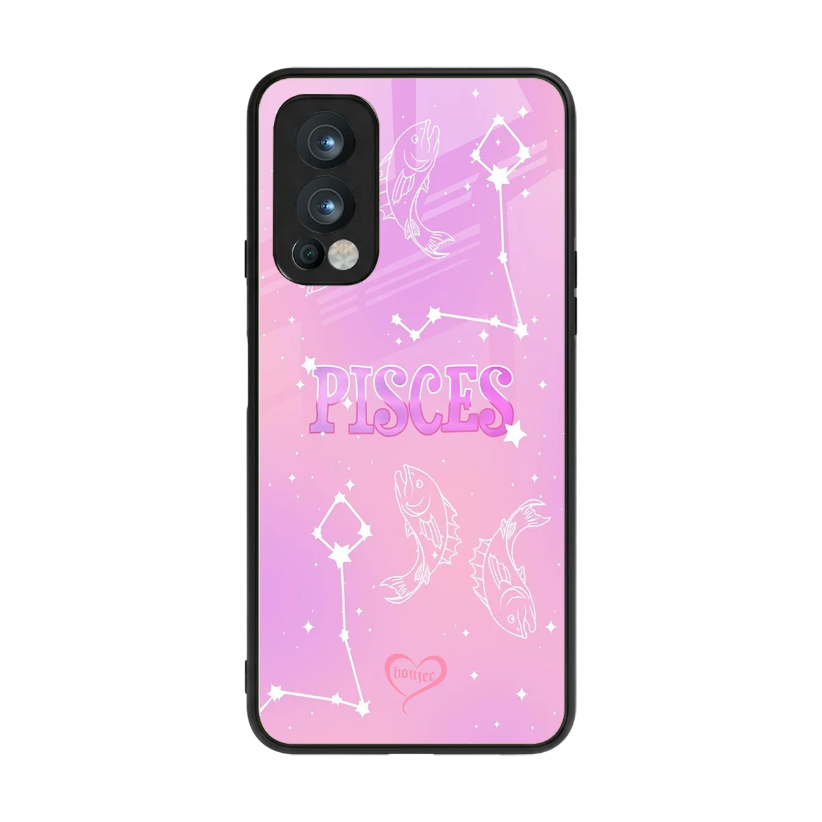 Pisces Aura back phone cover | glass case for oneplus nord 2