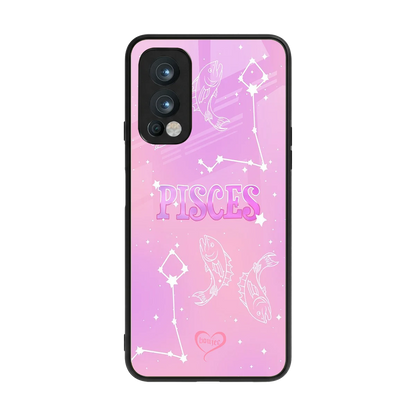 Pisces Aura back phone cover | glass case for oneplus nord 2