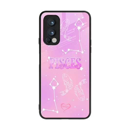 Pisces Aura back phone cover | glass case for oneplus nord 2
