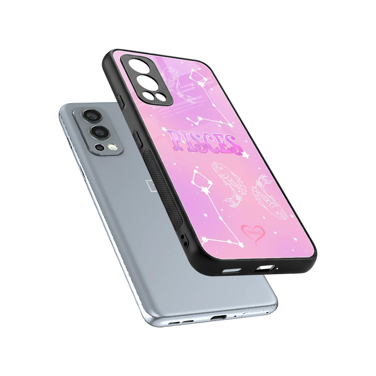 Pisces Aura sleek oneplus nord 2 cover with tempered glass back and TPU edges