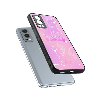Pisces Aura sleek oneplus nord 2 cover with tempered glass back and TPU edges