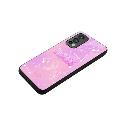 Pisces Aura stylish phone case for oneplus nord 2 | glossy glass and slim fit