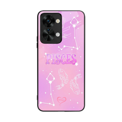 Pisces Aura back phone cover | glass case for oneplus nord 2t