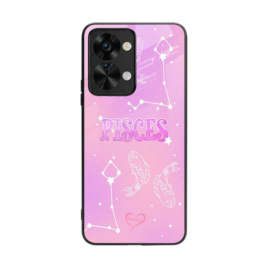 Pisces Aura back phone cover | glass case for oneplus nord 2t
