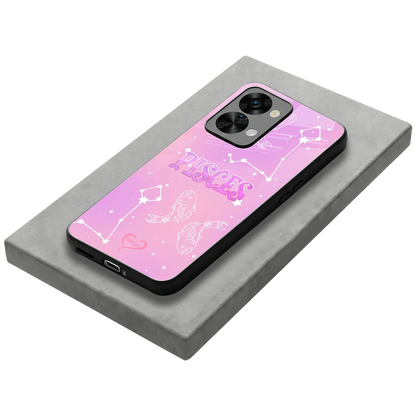 Pisces Aura stylish phone case for oneplus nord 2t | glossy glass and slim fit