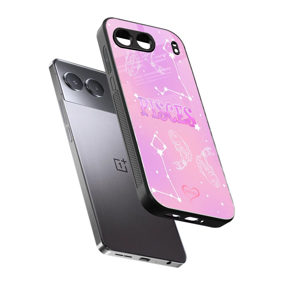 Pisces Aura sleek oneplus nord 4 cover with tempered glass back and TPU edges