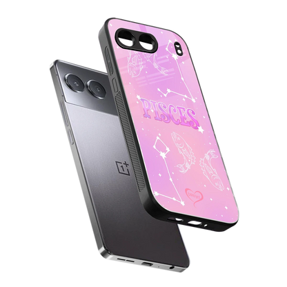 Pisces Aura sleek oneplus nord 4 cover with tempered glass back and TPU edges