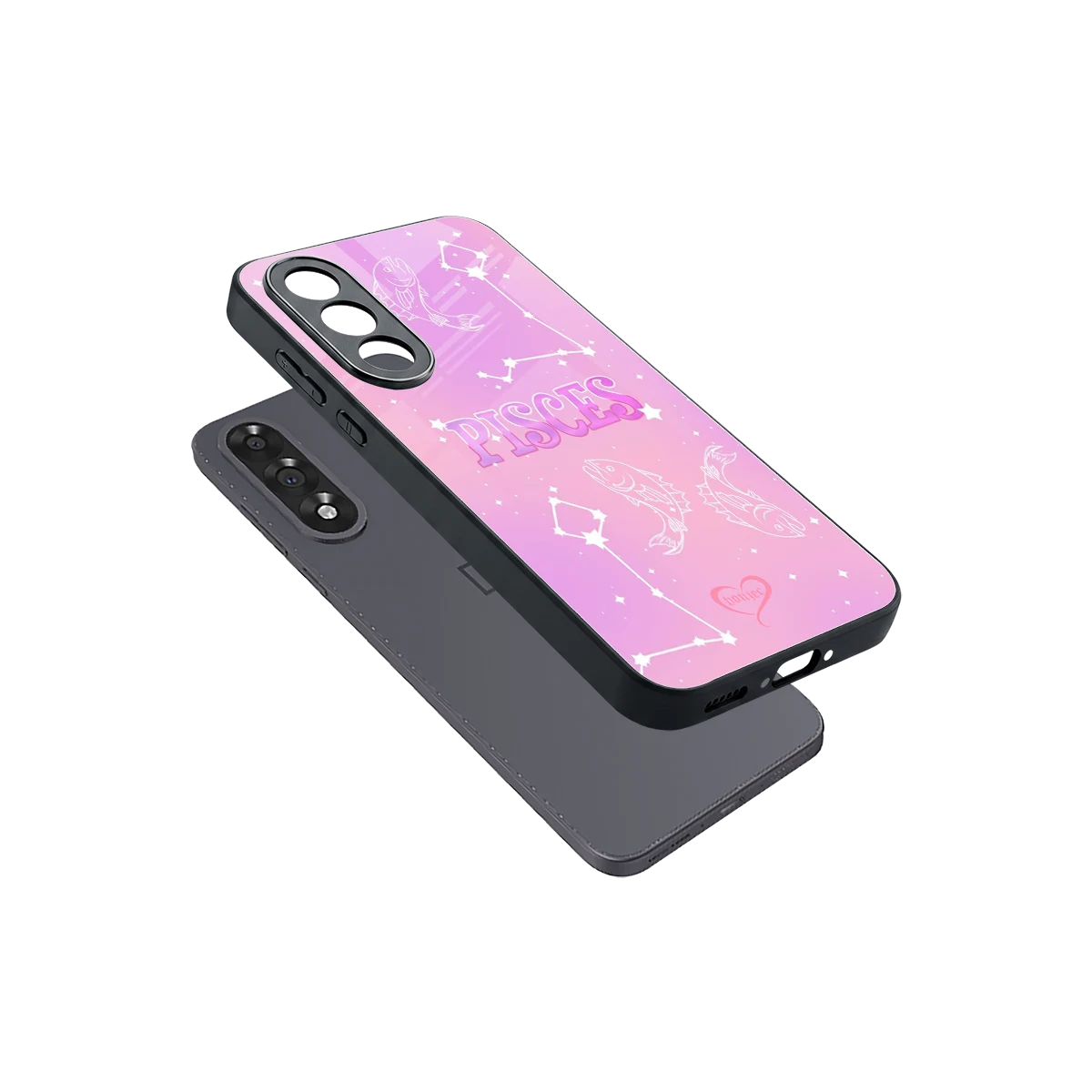 Pisces Aura sleek oneplus nord 5 cover with tempered glass back and TPU edges
