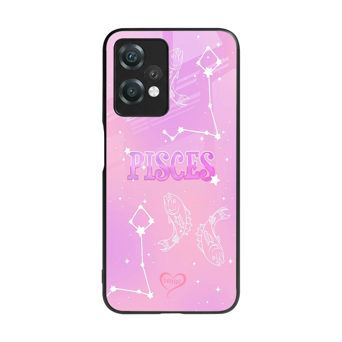 Pisces Aura back phone cover | glass case for oneplus nord ce 2 lite