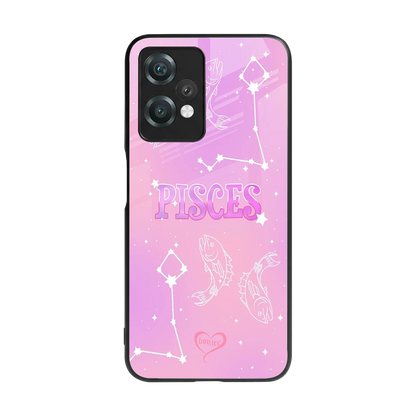 Pisces Aura back phone cover | glass case for oneplus nord ce 2 lite