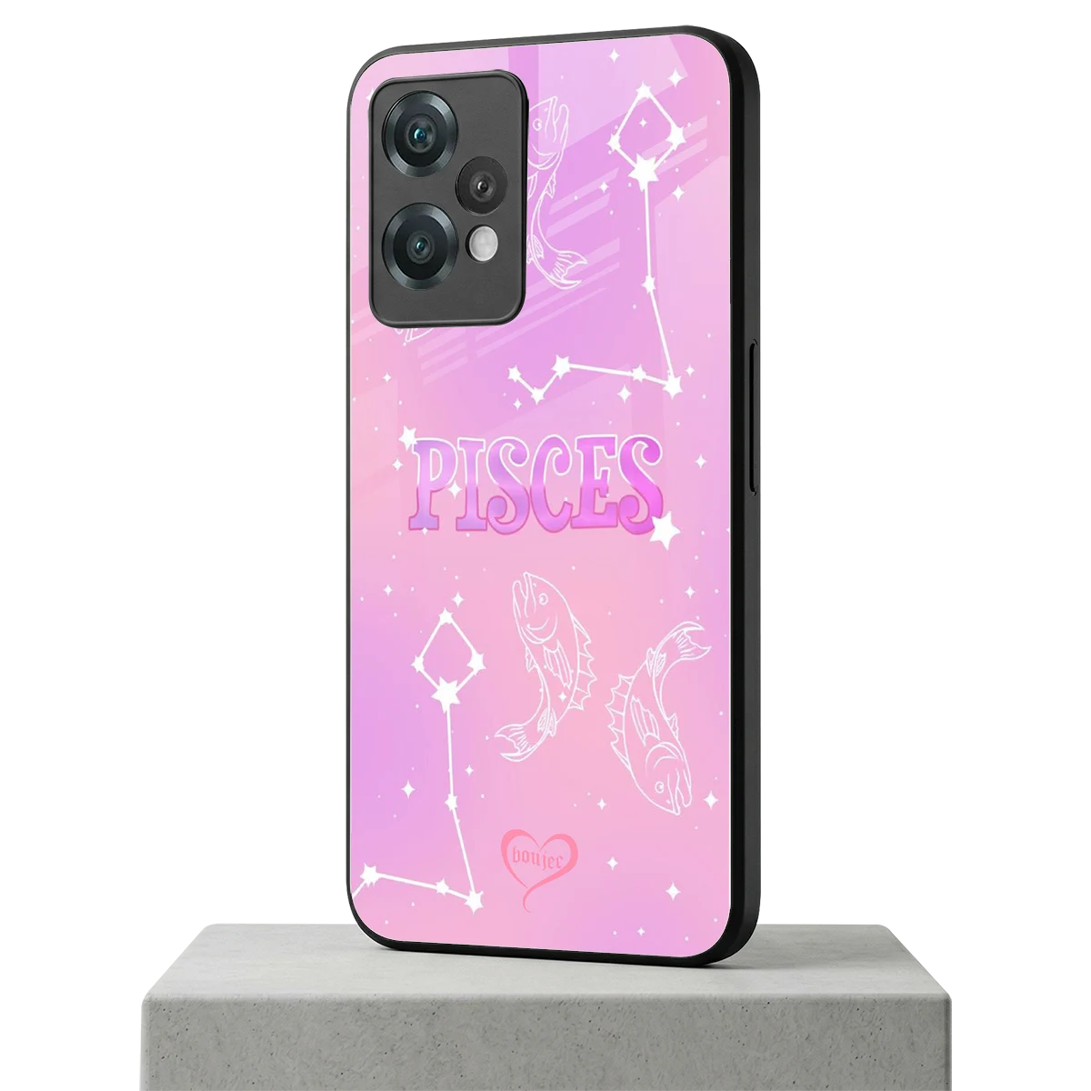 Pisces Aura oneplus nord ce 2 lite mobile cover | shockproof glass phone case