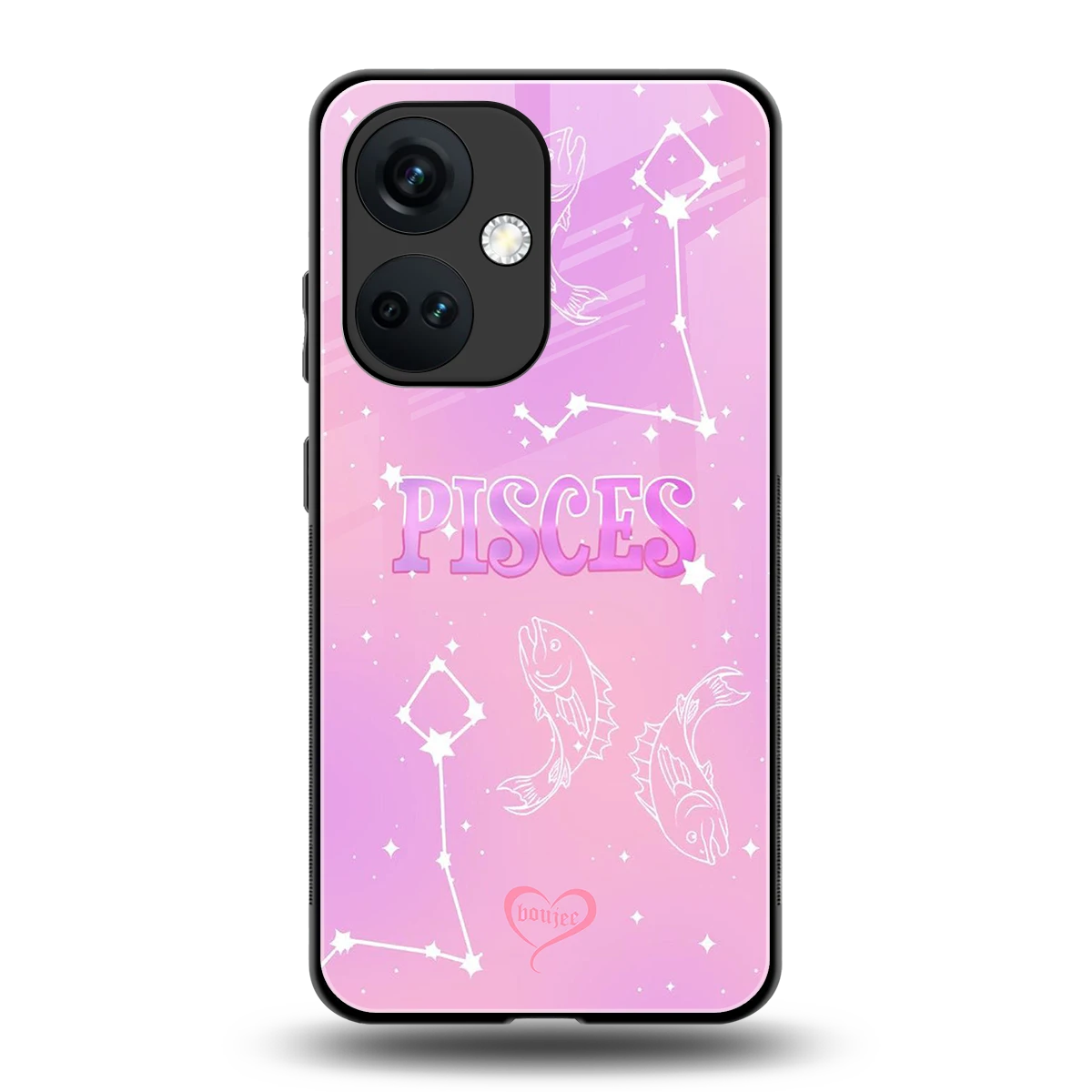 Pisces Aura back phone cover | glass case for oneplus nord ce 3