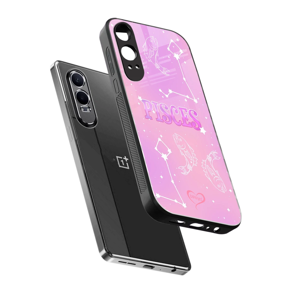 Pisces Aura sleek oneplus nord ce 4 lite cover with tempered glass back and TPU edges
