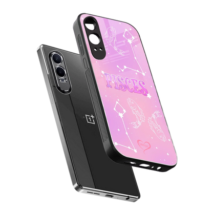 Pisces Aura sleek oneplus nord ce 4 lite cover with tempered glass back and TPU edges