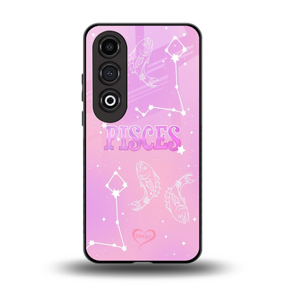 Pisces Aura back phone cover | glass case for oneplus nord ce 4