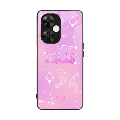Pisces Aura back phone cover | glass case for oneplus nord ce 3 lite