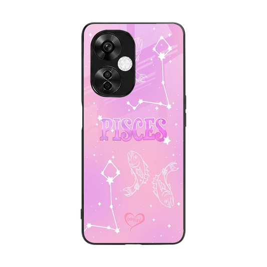 Pisces Aura back phone cover | glass case for oneplus nord ce 3 lite