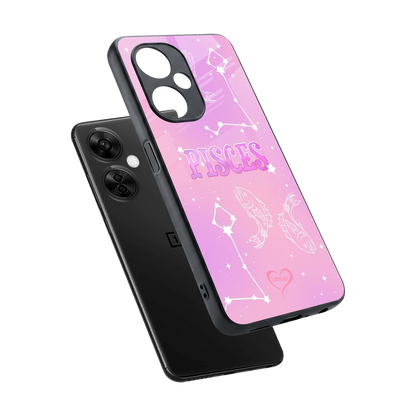 Pisces Aura sleek oneplus nord ce 3 lite cover with tempered glass back and TPU edges