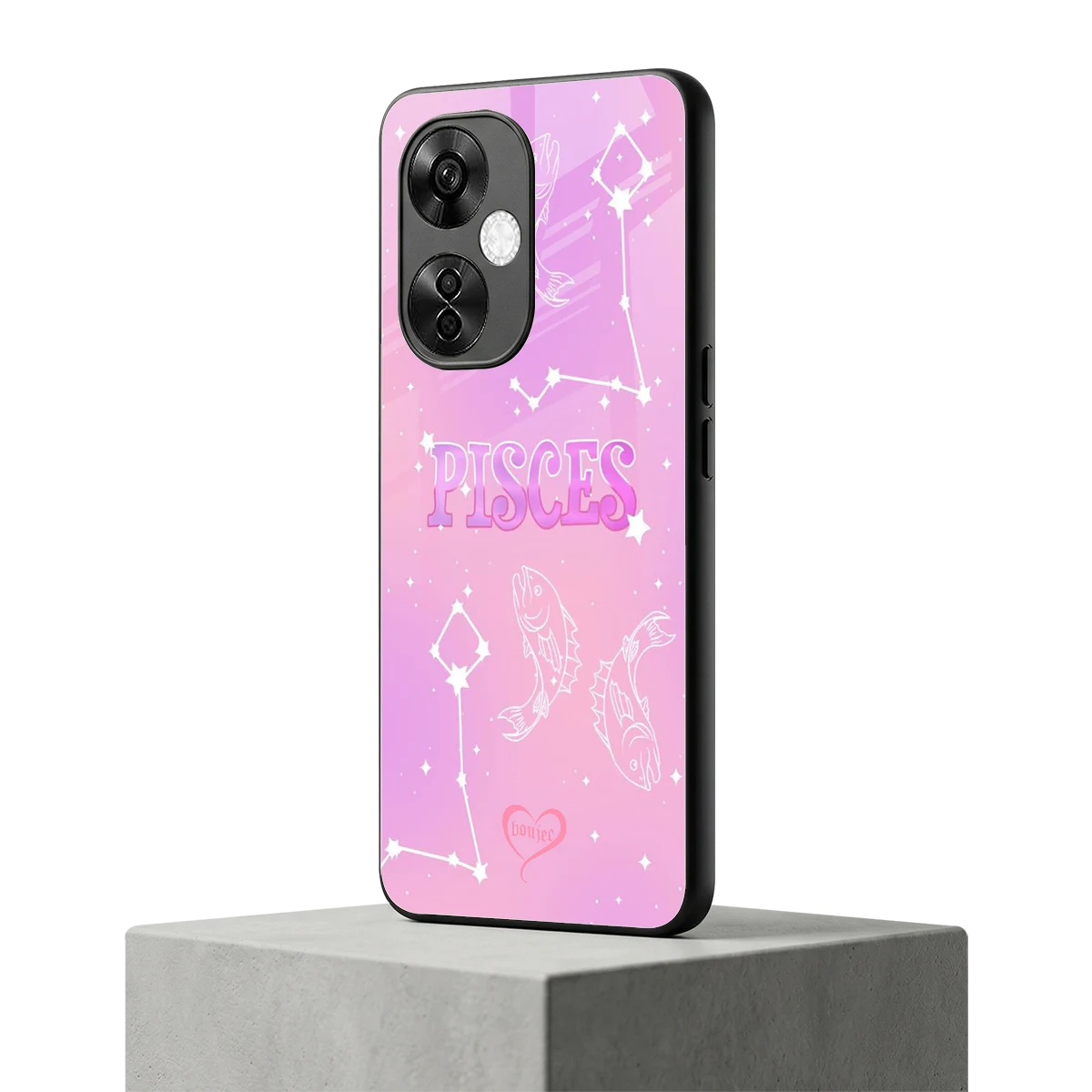 Pisces Aura oneplus nord ce 3 lite mobile cover | shockproof glass phone case