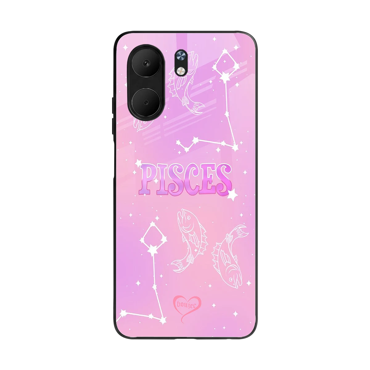 Pisces Aura back phone cover | glass case for oppo a5x 5g