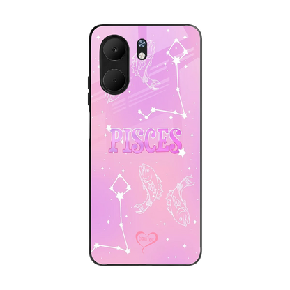 Pisces Aura back phone cover | glass case for oppo a5x 5g