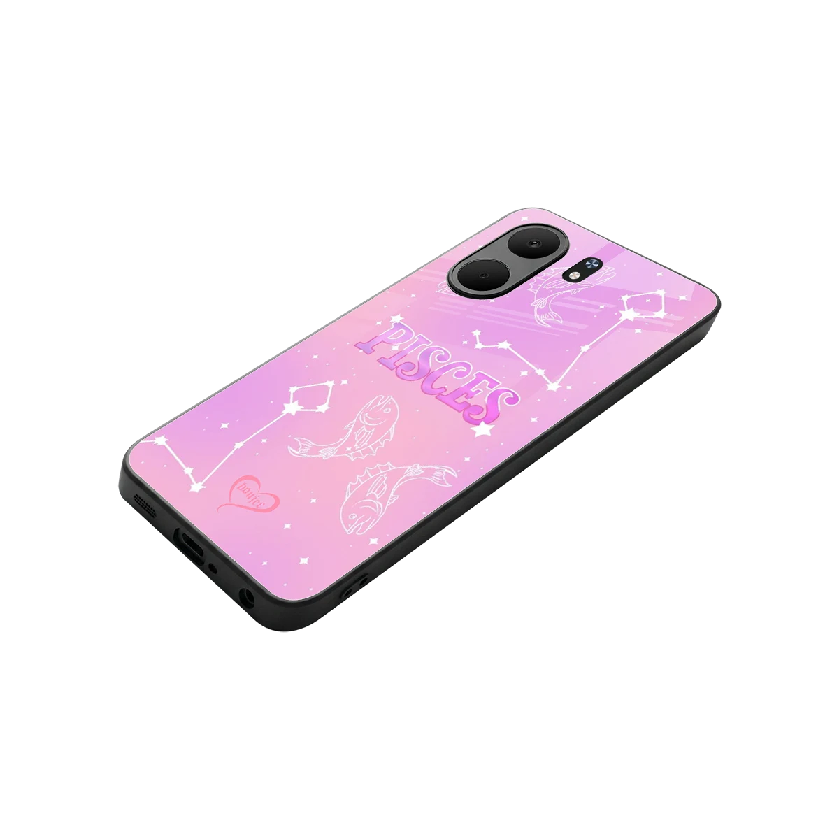 Pisces Aura stylish phone case for oppo a5x 5g | glossy glass and slim fit