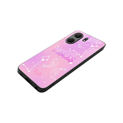 Pisces Aura stylish phone case for oppo a5x 5g | glossy glass and slim fit