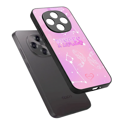 Pisces Aura sleek oppo f31 pro 5g cover with tempered glass back and TPU edges