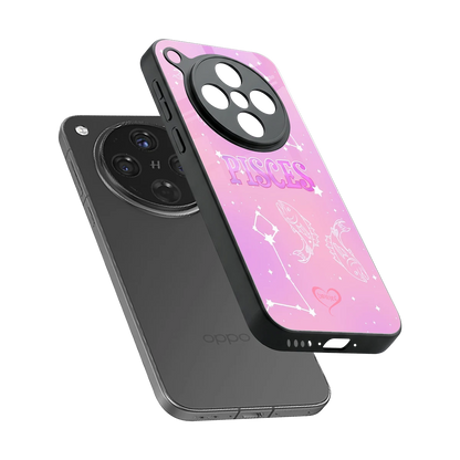 Pisces Aura sleek oppo find x8 cover with tempered glass back and TPU edges