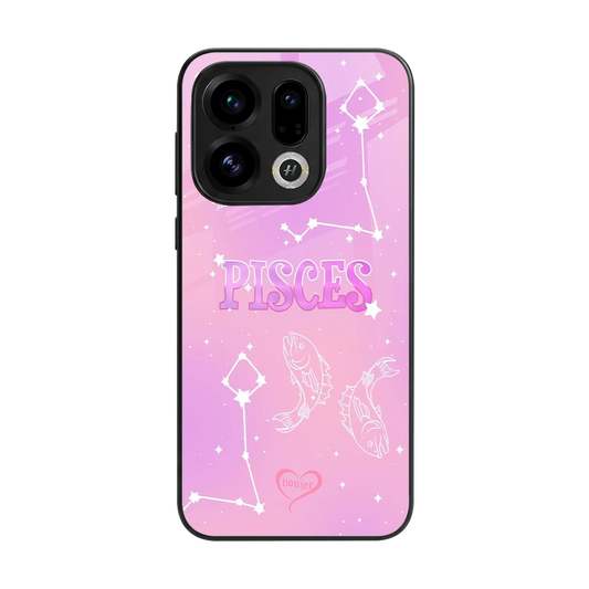 Pisces Aura back phone cover | glass case for oppo find x9