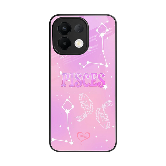 Pisces Aura back phone cover | glass case for oppo k13 5g