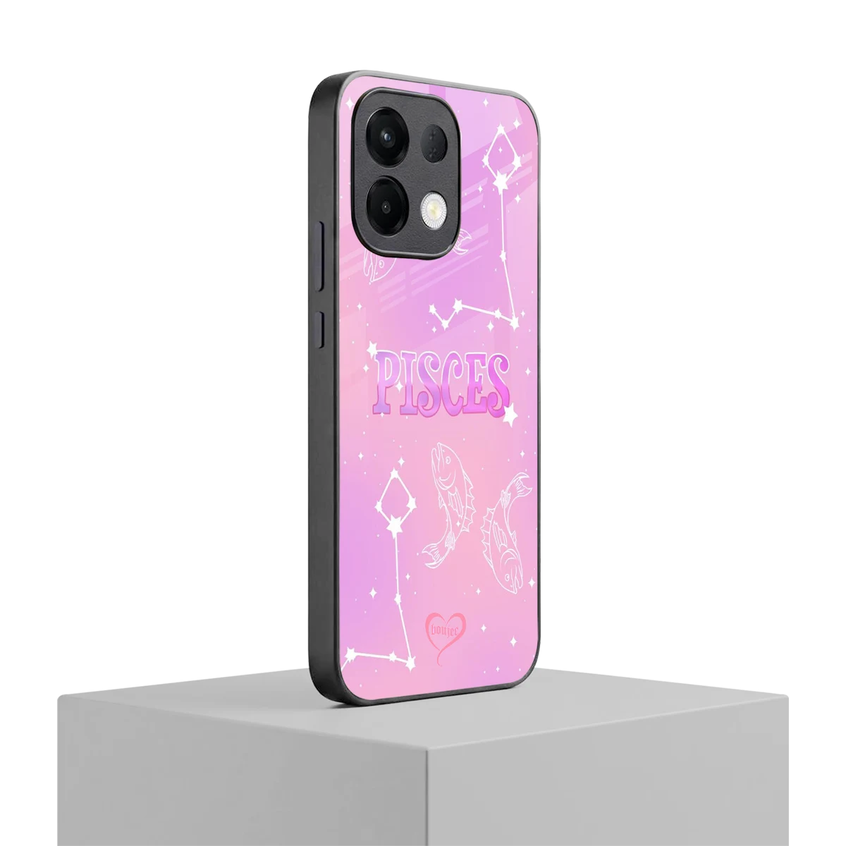 Pisces Aura oppo k13 5g mobile cover | shockproof glass phone case