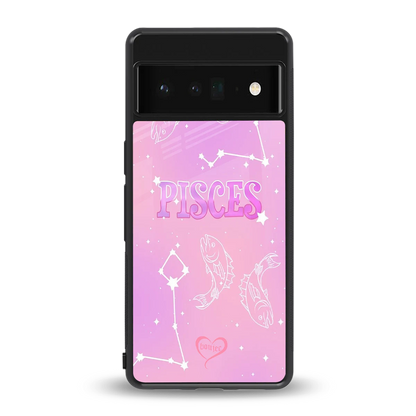 Pisces Aura back phone cover | glass case for google pixel 6 pro
