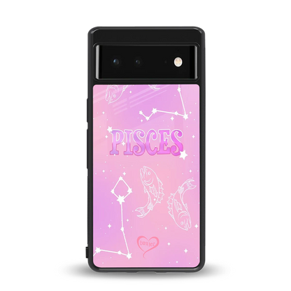 Pisces Aura back phone cover | glass case for google pixel 6a