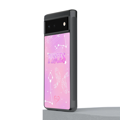 Pisces Aura stylish phone case for google pixel 6 | glossy glass and slim fit