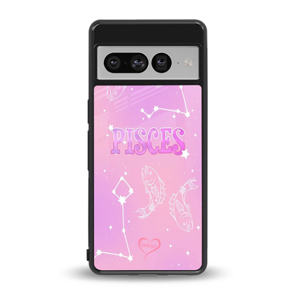 Pisces Aura back phone cover | glass case for google pixel 7 pro