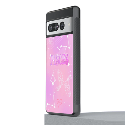 Pisces Aura stylish phone case for google pixel 7 pro | glossy glass and slim fit